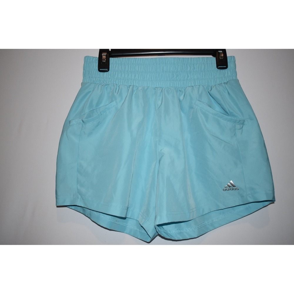 Adidas Women's Woven Golf Tennis Shorts‎ Size S Sky Rush Athleisure Active